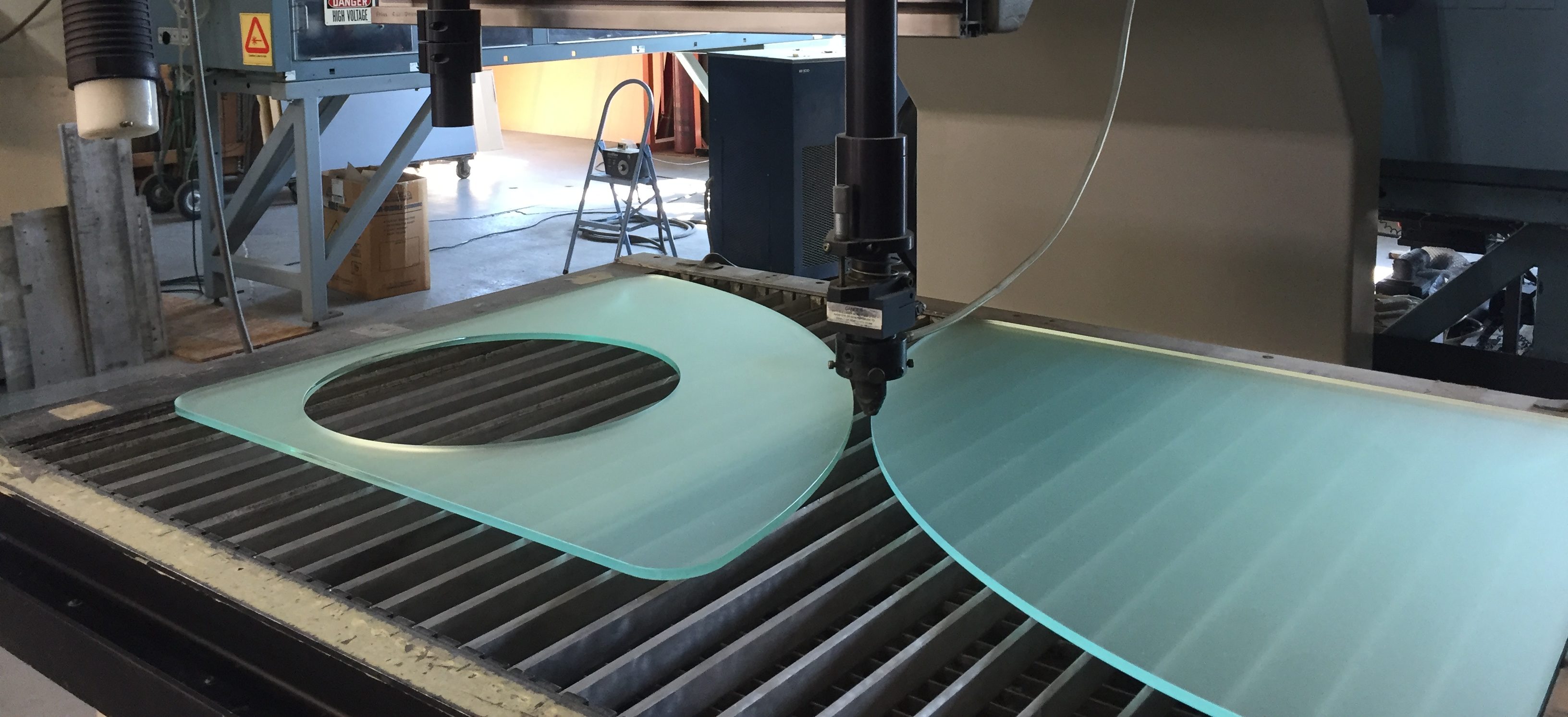 Laser cut frosted acrylic sheet
